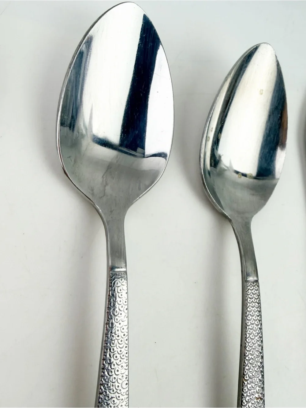 Vtg United Airlines Stainless Steel ABCO THL Fish Scale 13 pc Cutlery Spoon Fork